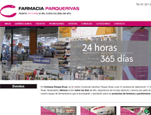 Tablet Screenshot of farmaciaparquerivas.com